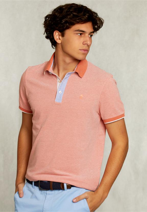 Custom Fit Cotton Polo Life Jacket Mix - Orange