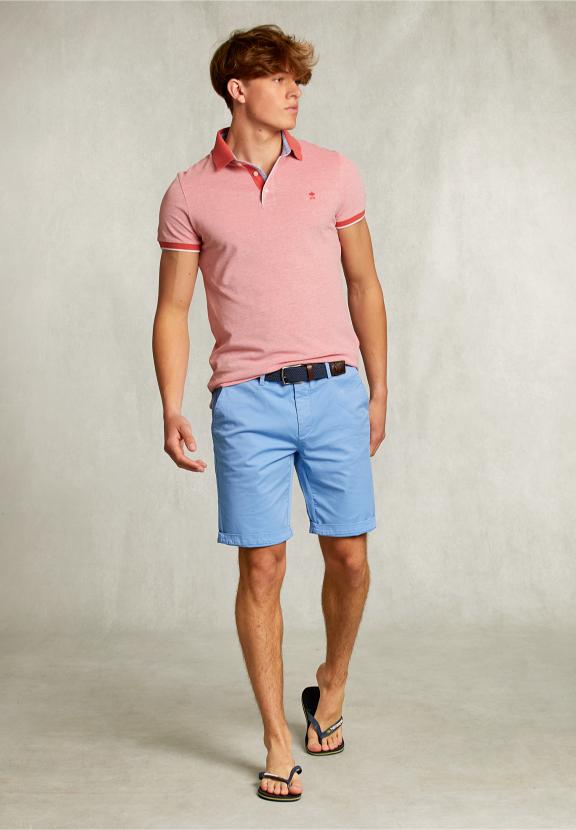 Custom Fit Cotton Polo Dark Cosmopolitan Mix - Rose