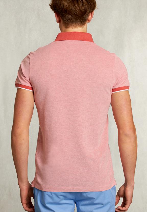 Custom Fit Cotton Polo Dark Cosmopolitan Mix - Rose