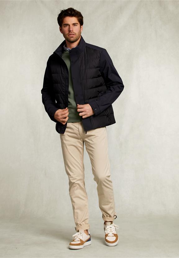 Custom Fit Merino Crew Neck Pullover Equator - Kaki
