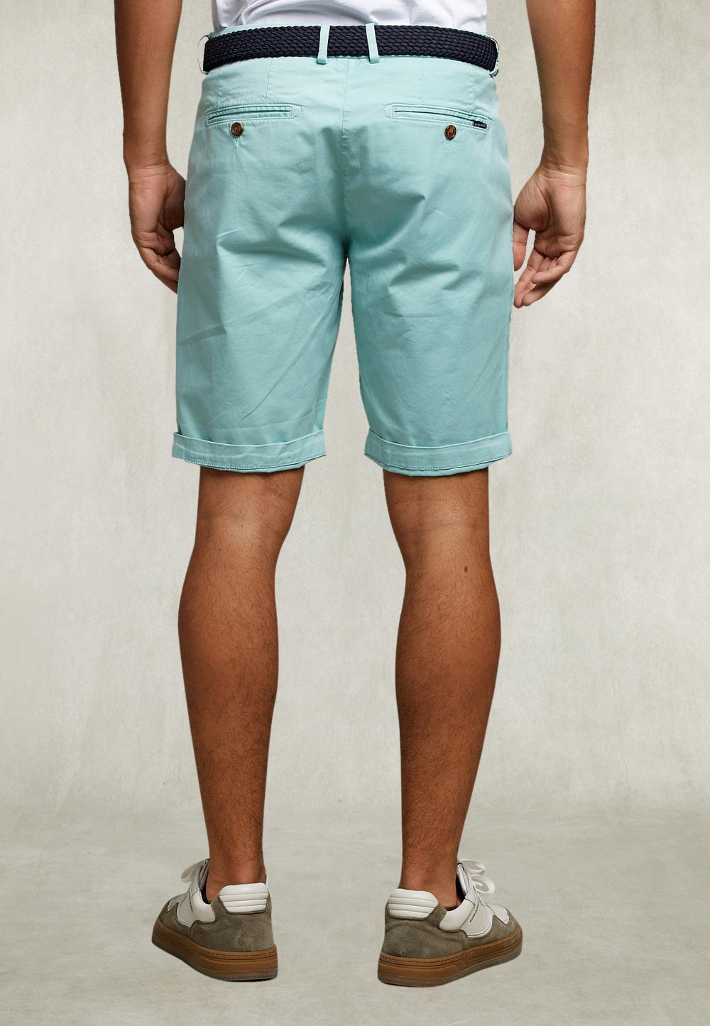 Cotton Chino Short Pistache - Vert