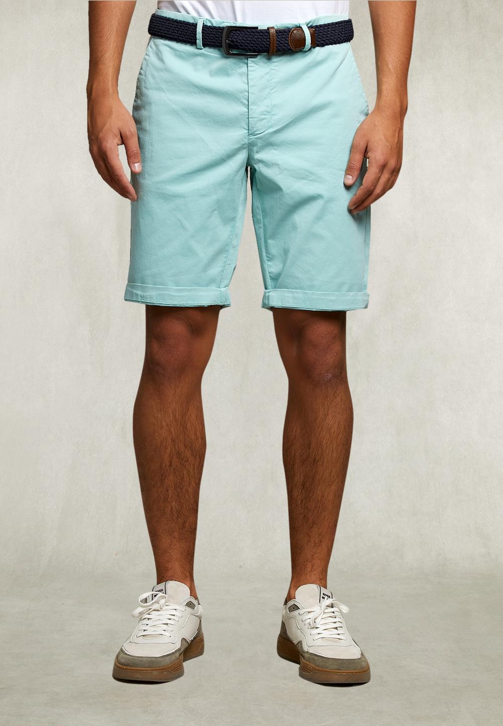 Cotton Chino Short Pistache - Vert