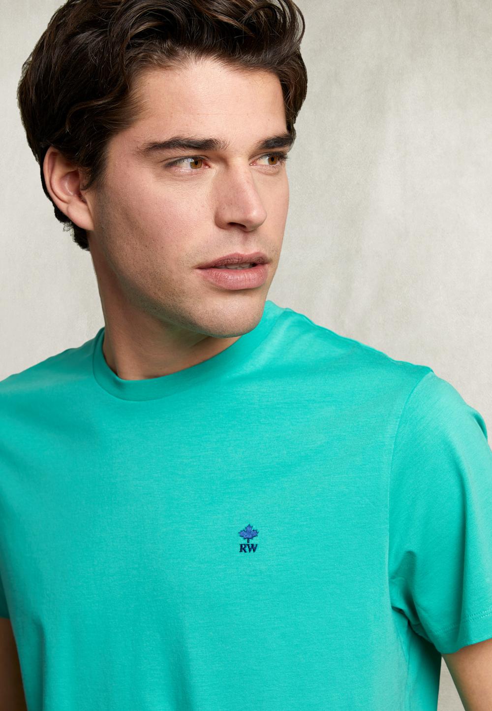 Custom Fit Pima Cotton Crew Neck T-Shirt Kiwi - Vert