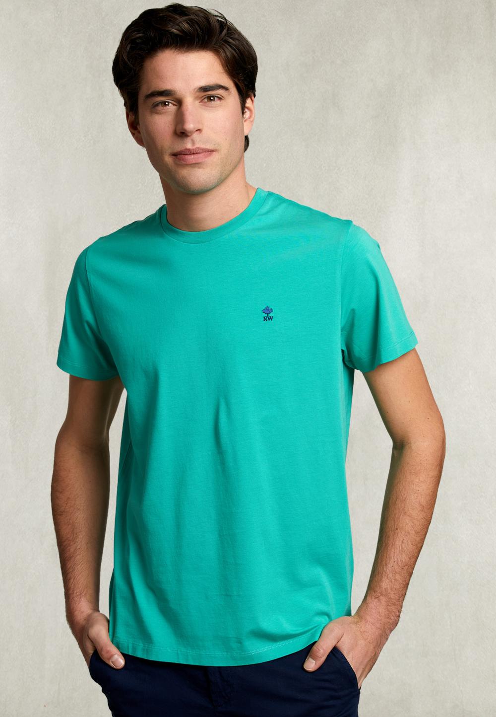 Custom Fit Pima Cotton Crew Neck T-Shirt Kiwi - Vert