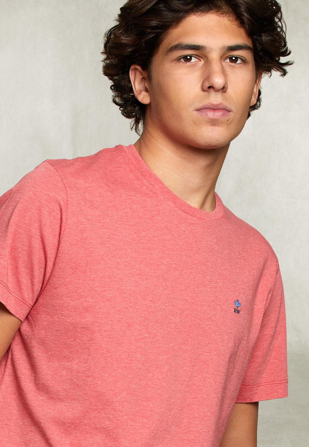 Custom Fit Pima Cotton Crew Neck T-Shirt Punch Mix - Rose