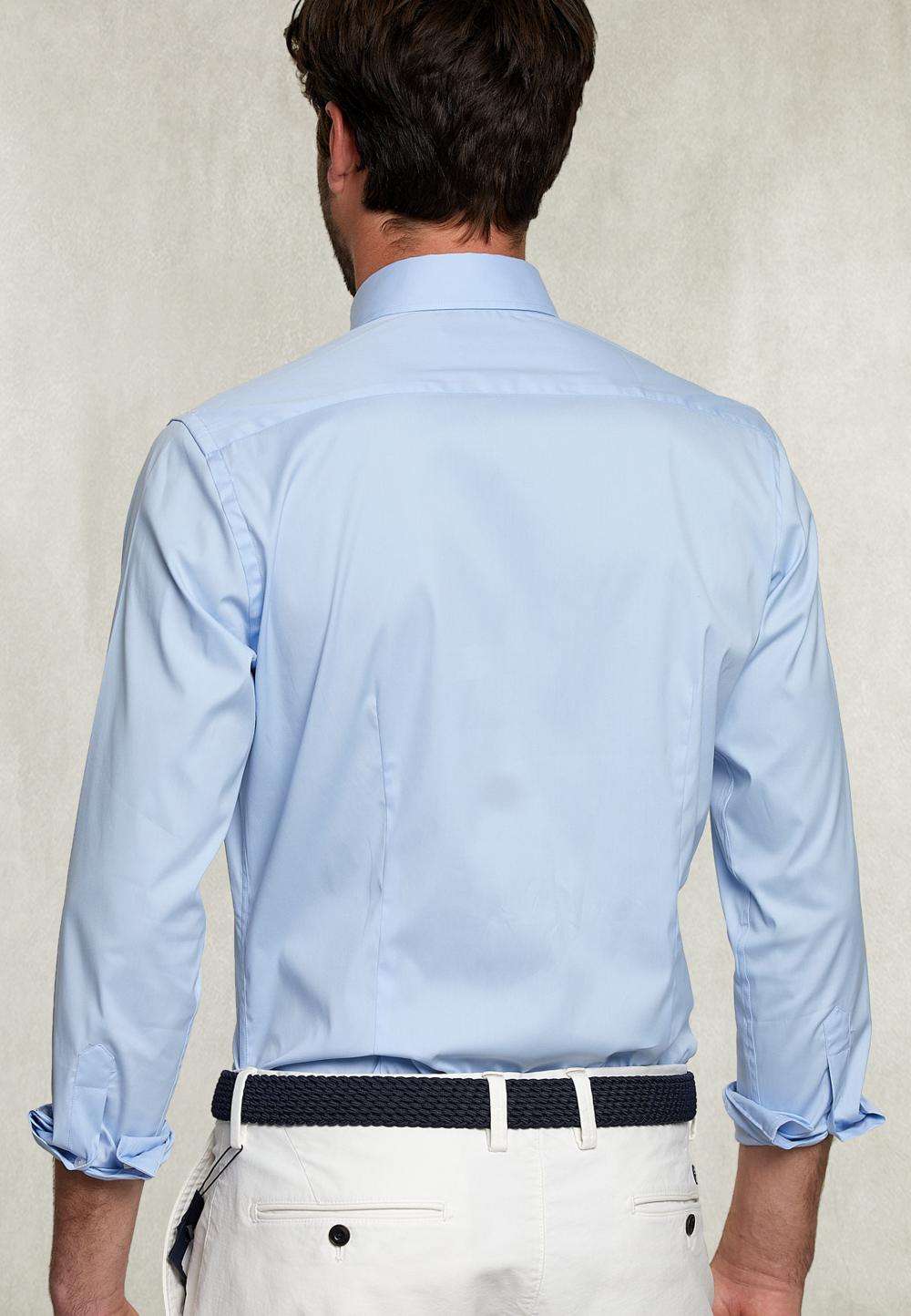 Slim Fit Shirt Blue - Bleu