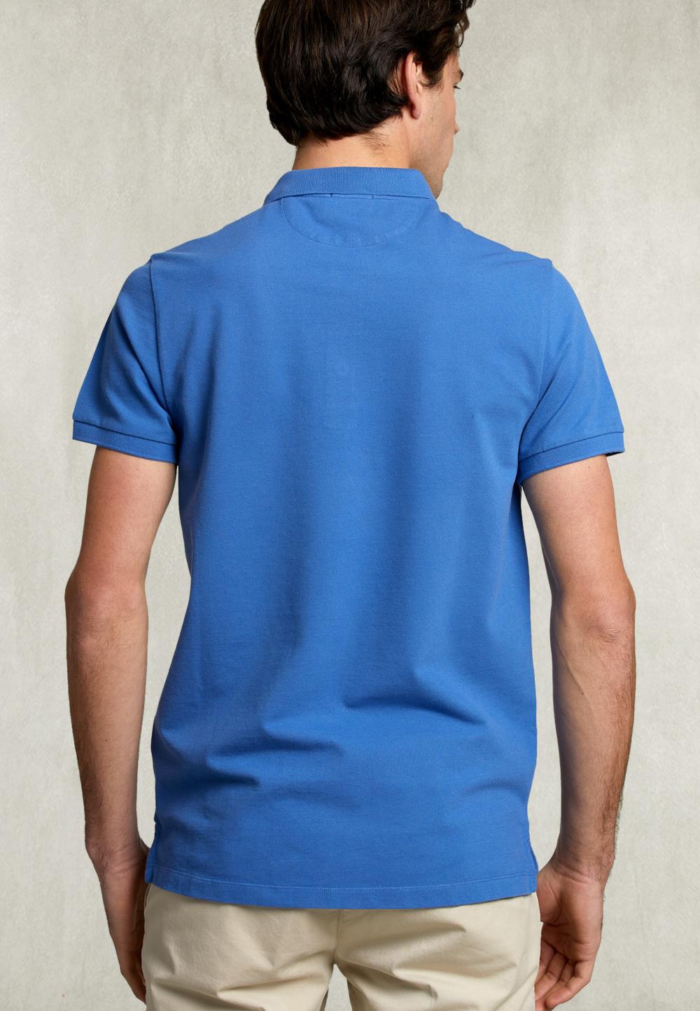Custom Fit Pima Cotton Polo Blue Bird - Bleu