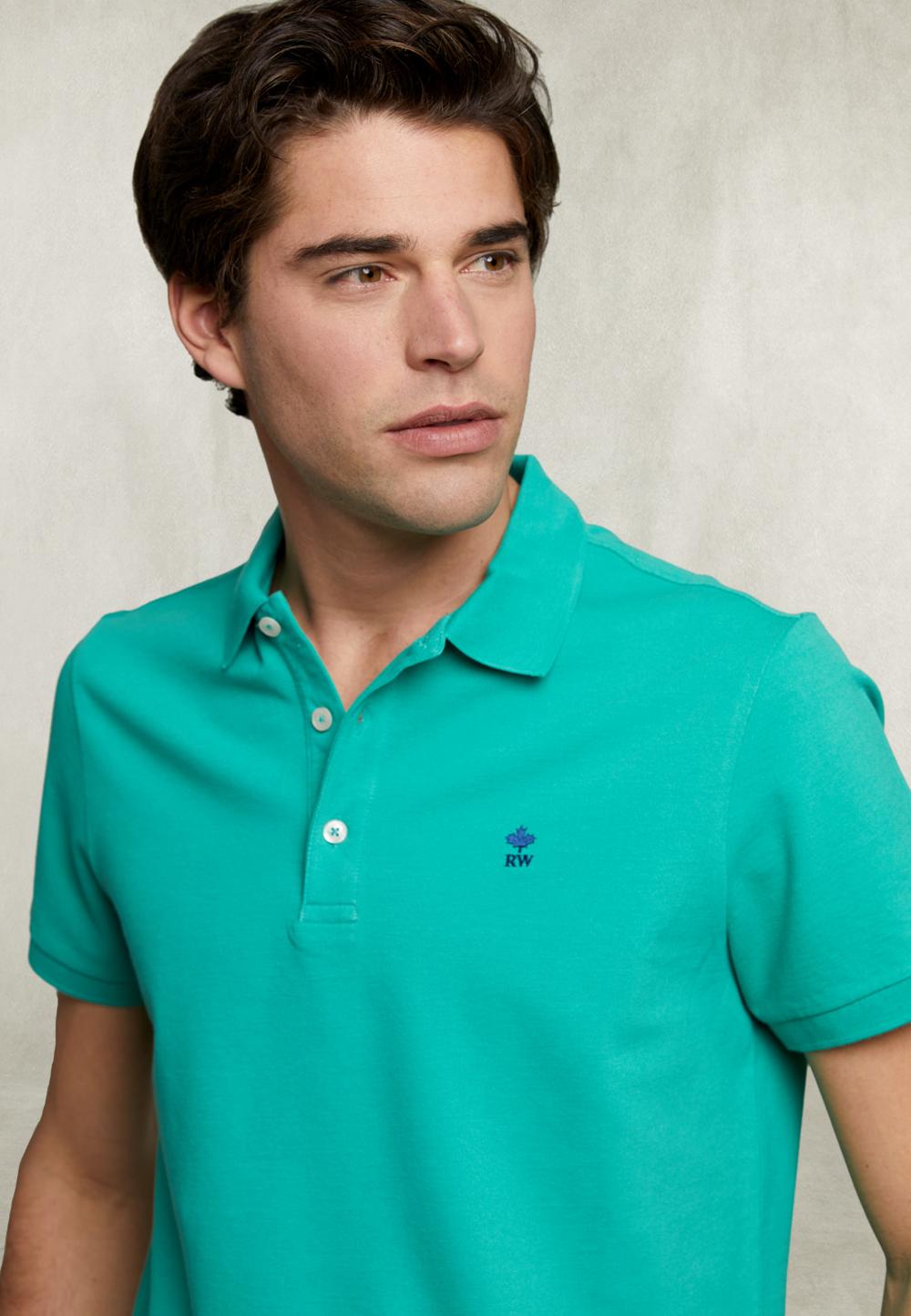 Custom Fit Pima Cotton Polo Kiwi - Vert