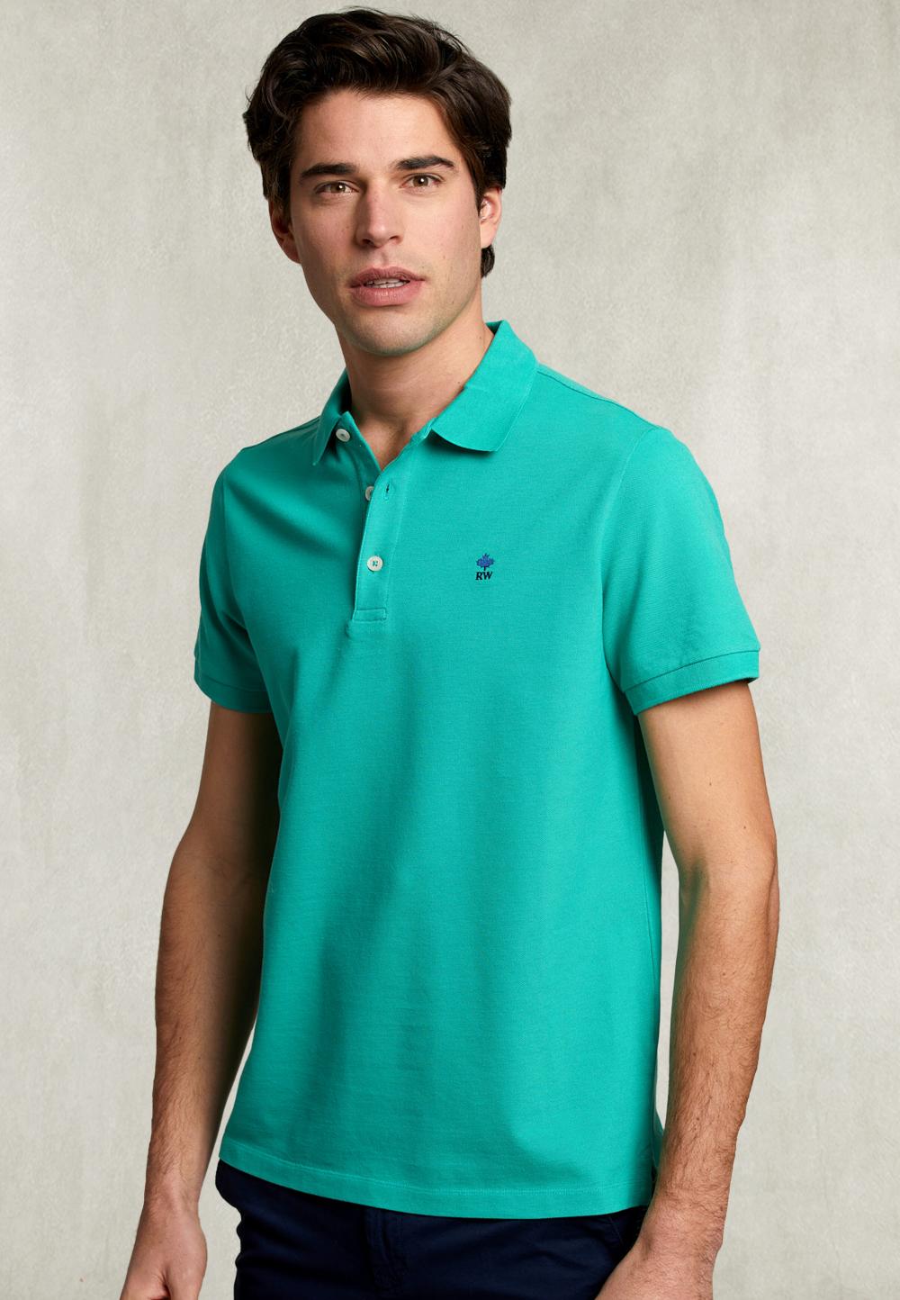 Custom Fit Pima Cotton Polo Kiwi - Vert