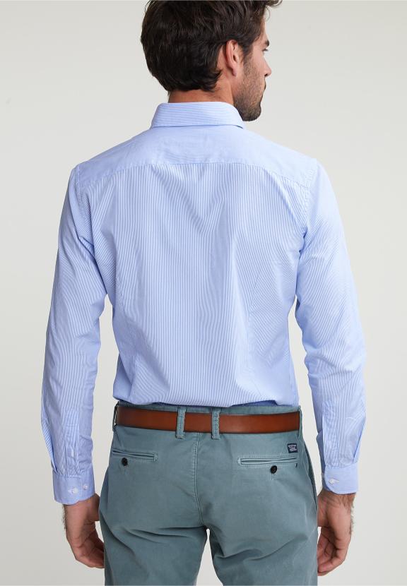 Slim Fit Striped Shirt Blue/White - Multi