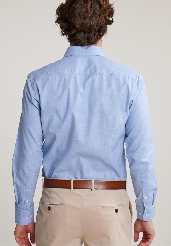 Slim Fit Uni Shirt Blue - Multi