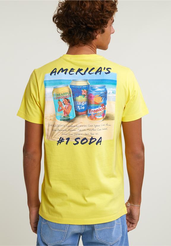 Normal Fit Basic T-Shirt Short Sleeves Lemonade - Jaune