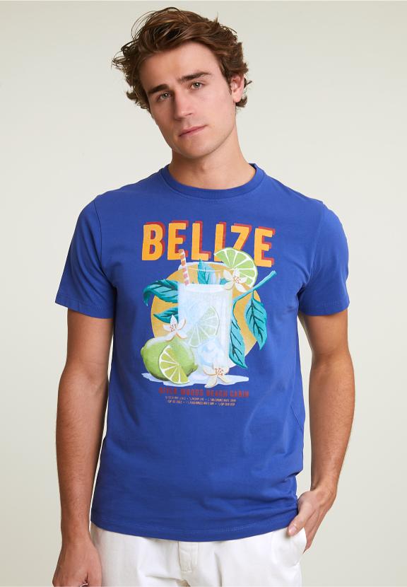 Normal Fit Basic T-Shirt Short Sleeves Yale Blue - Bleu