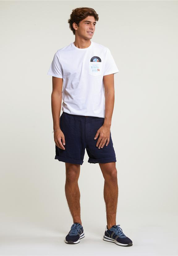 Custom Fit Fantasy T-Shirt Chest Pocket White - Blanc