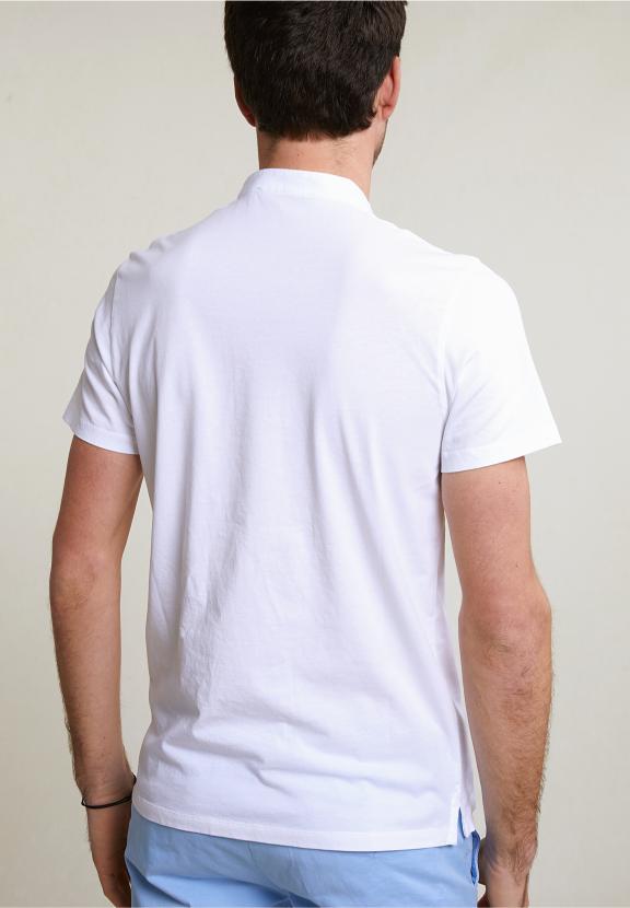 Custom Fit Cotton T-Shirt Short Sleeves White - Blanc
