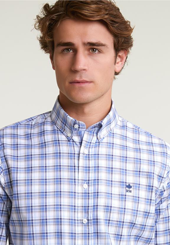 Custom Fit Checked Shirt Multi - Mix