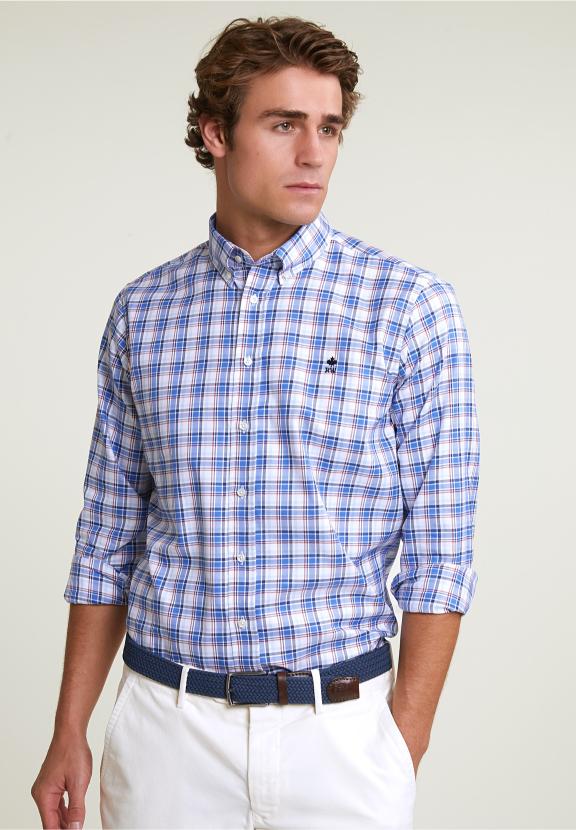 Custom Fit Checked Shirt Multi - Mix