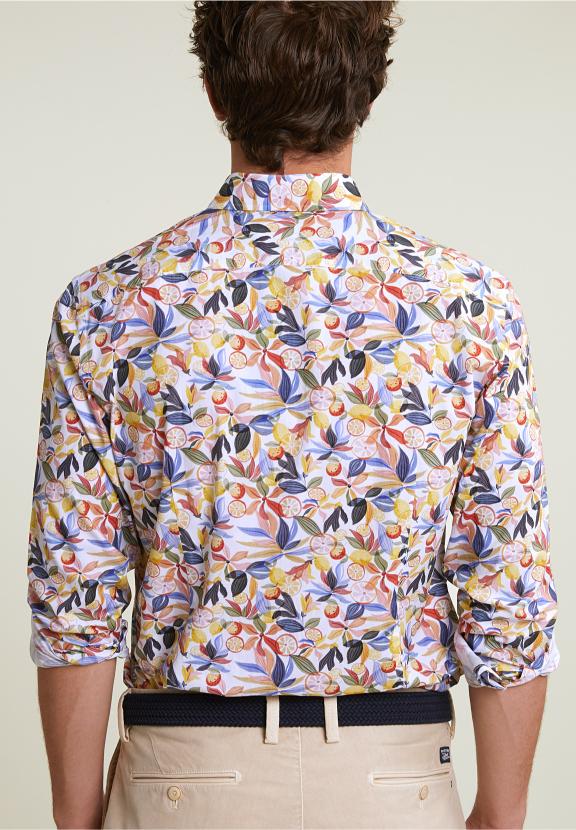 Slim Fit Floral Shirt Multi - Mix