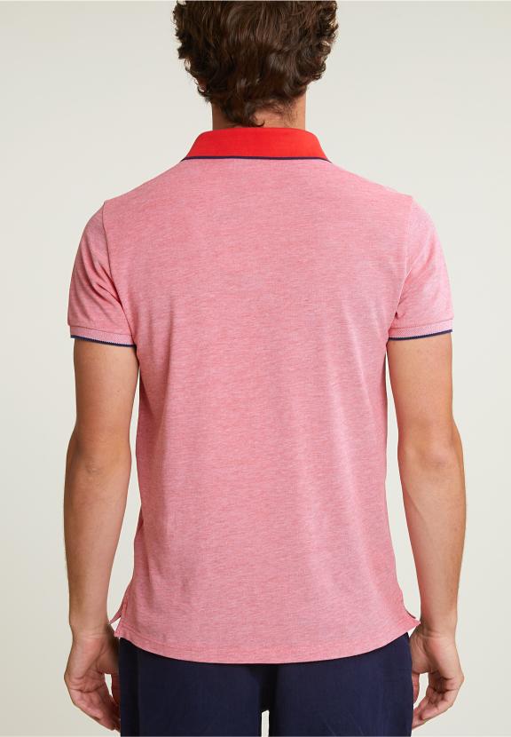 Custom Fit Cotton Stretch Polo Stanford Red - Rouge