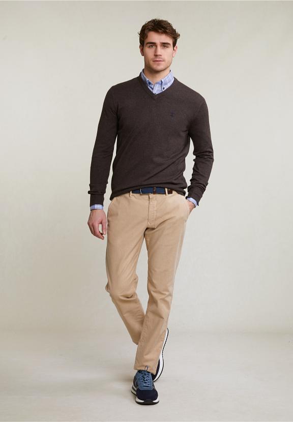 Custom Fit Checked Shirt Blue - Bleu