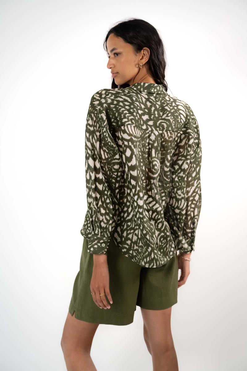 Chemise - Summer - Khaki Flowers