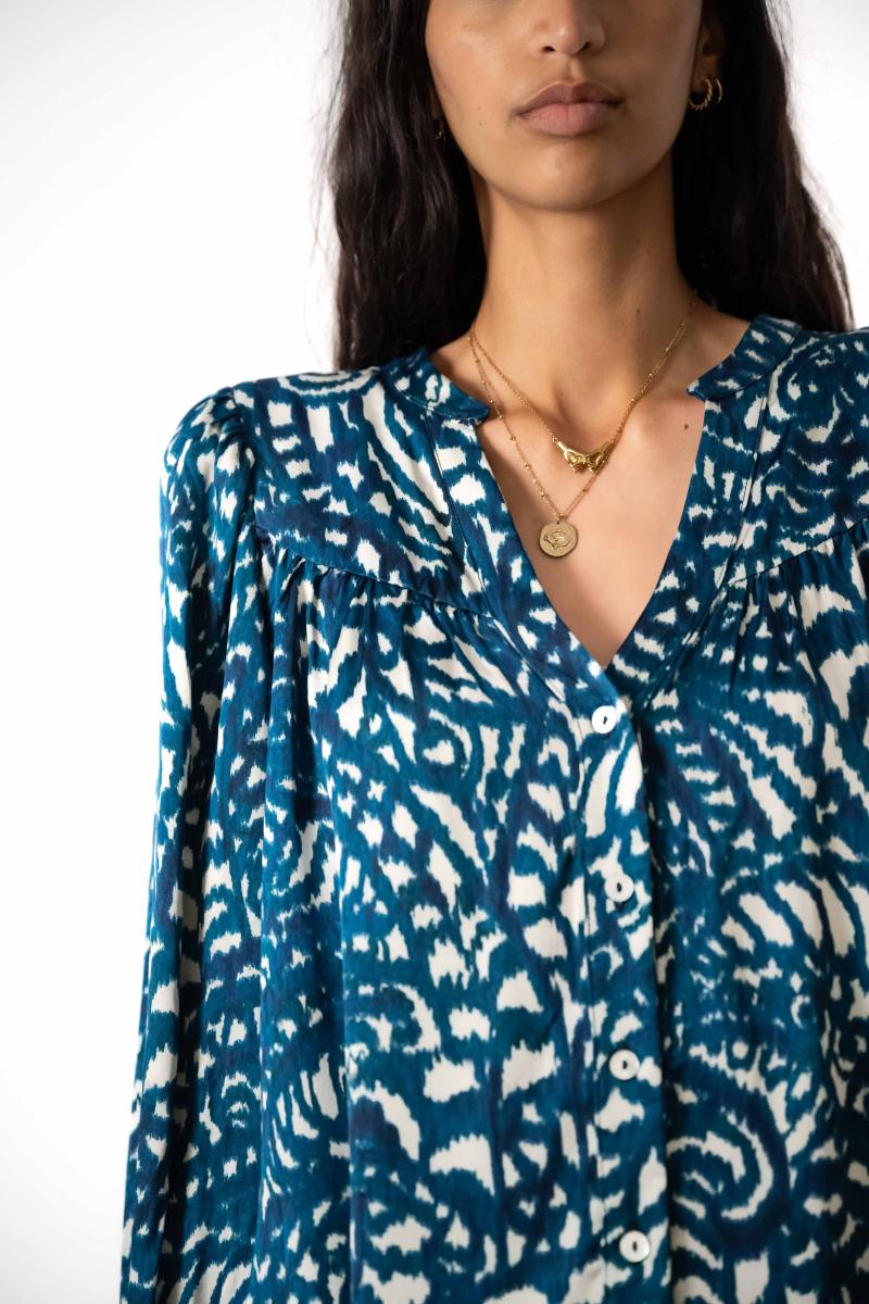 Chemise - Sydney - Indigo Cashmere