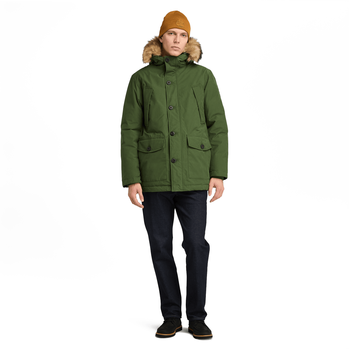 Scar Ridge Waterproof Parka Black Forest Green