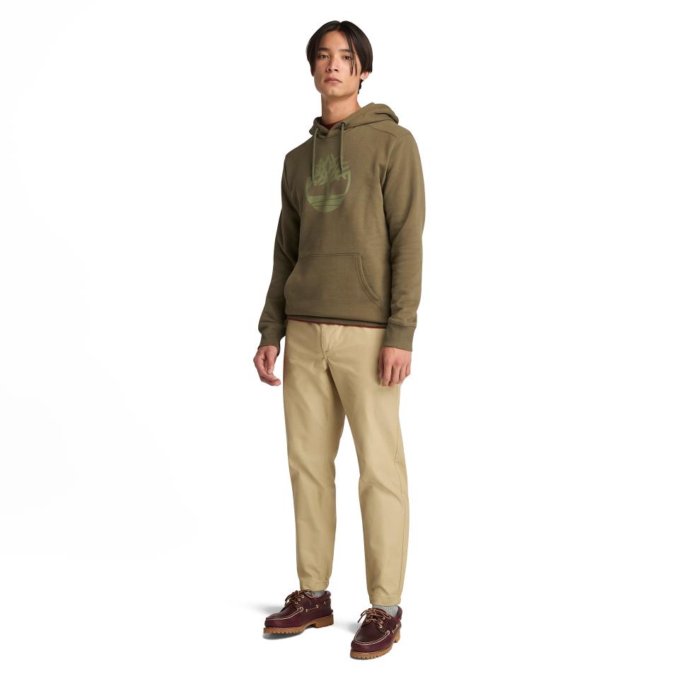 Kennebec River Tree Logo Hoodie Leaf Green