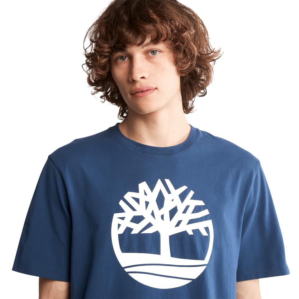 Kennebec River Tree Logo Short Sleeve Tee Dark Denim