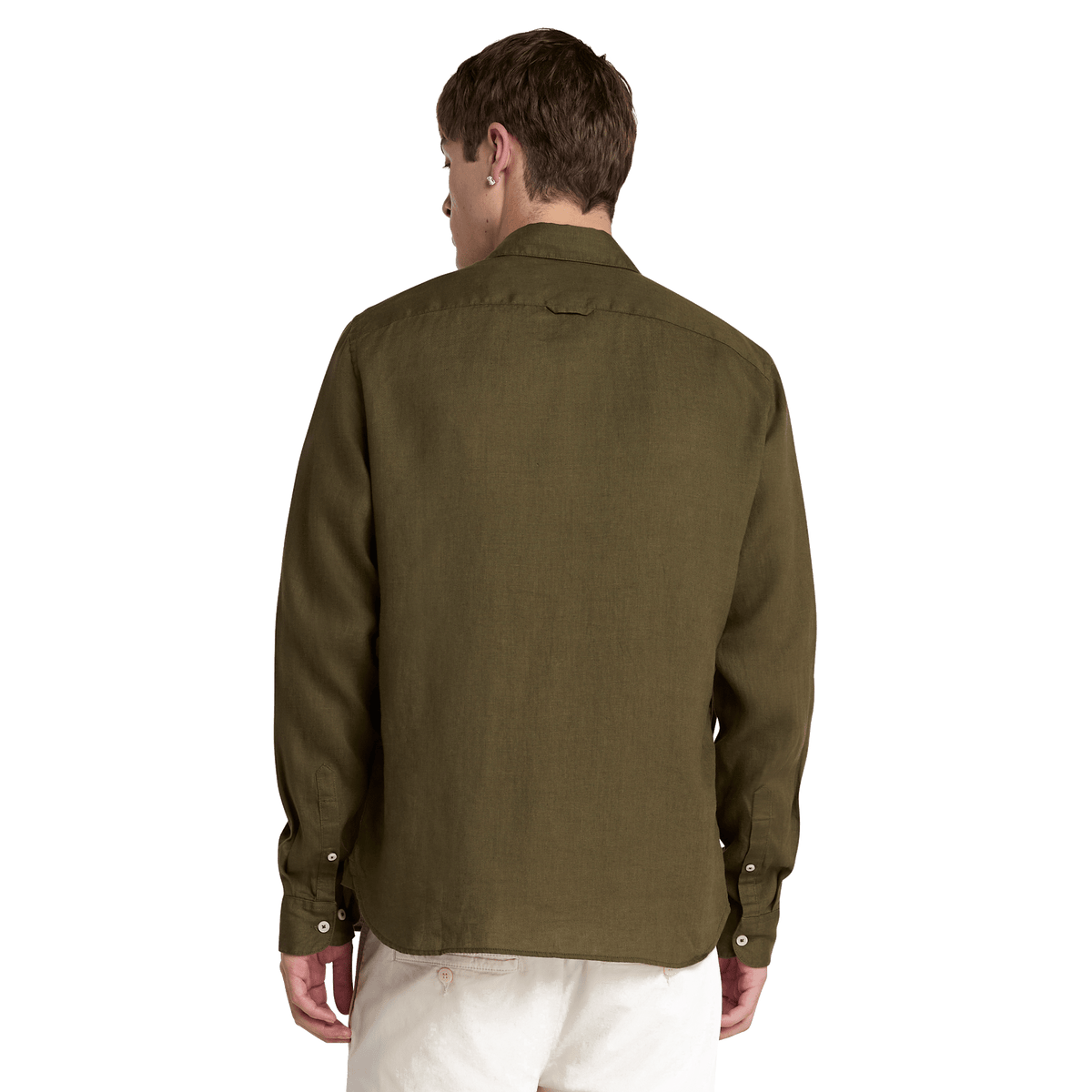 Mill Brook Linen Shirt Leaf Green