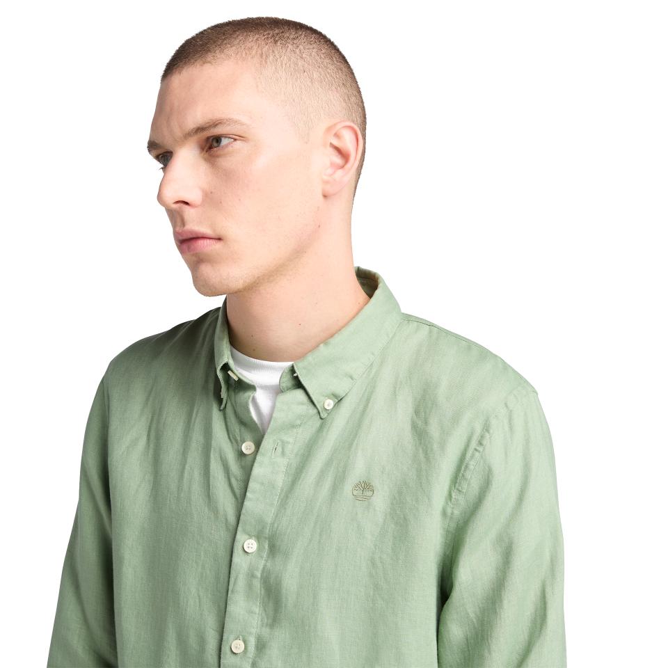 Mill Brook Linen Shirt Pro Green Bay