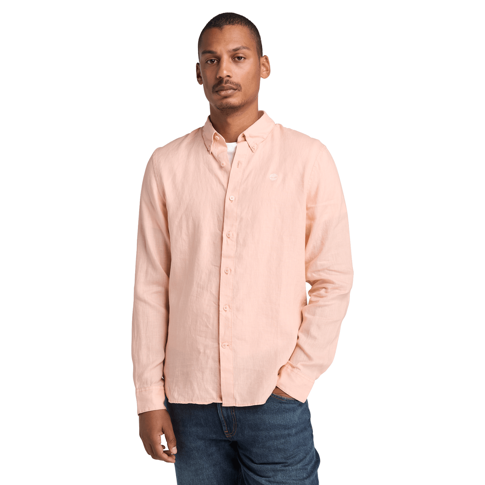 Mill Brook Linen Shirt Tropical Peach