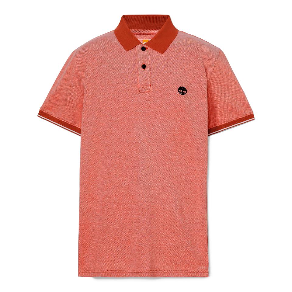Oyster River Oxford Short Sleeve Polo Burnt Sienna-App