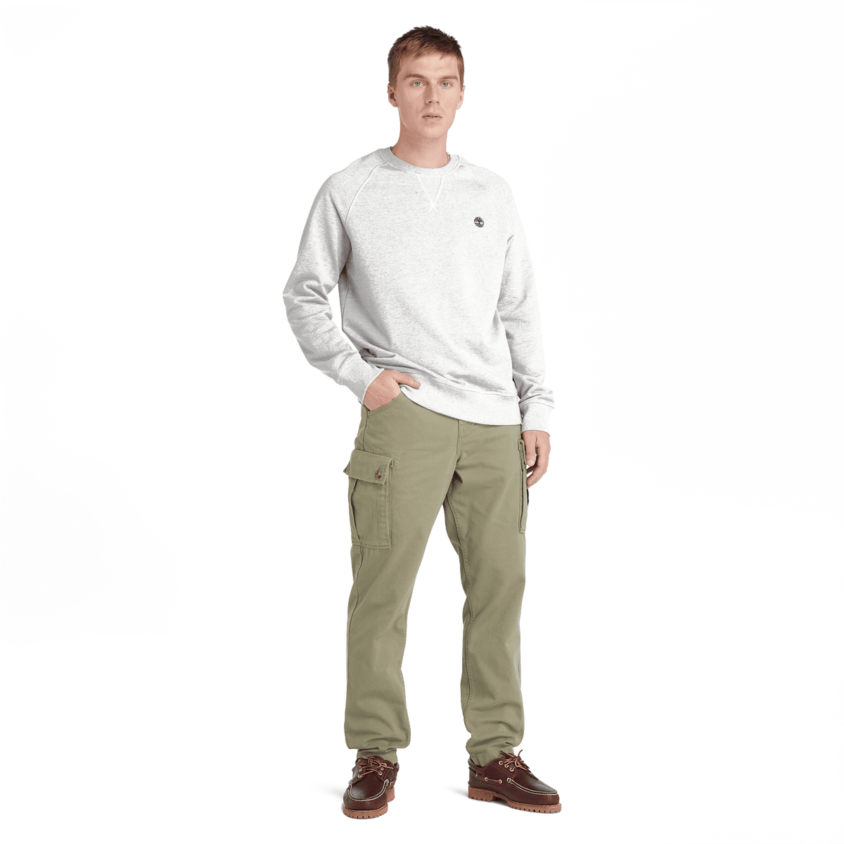 Exeter River Loopback Crew Neck Sweatshirt Medium Grey Heather