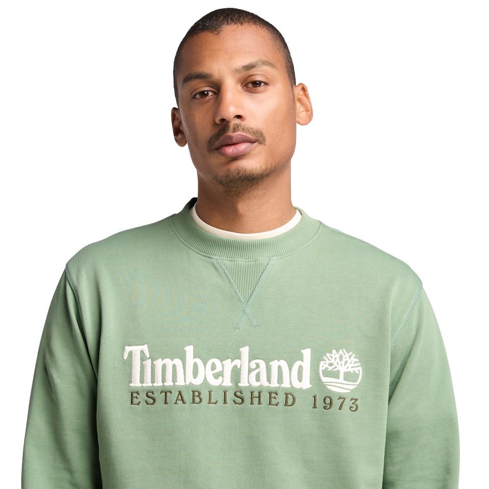 Established 1973 Embroidered Logo Crew Neck Sweatshirt Pro Green Bay