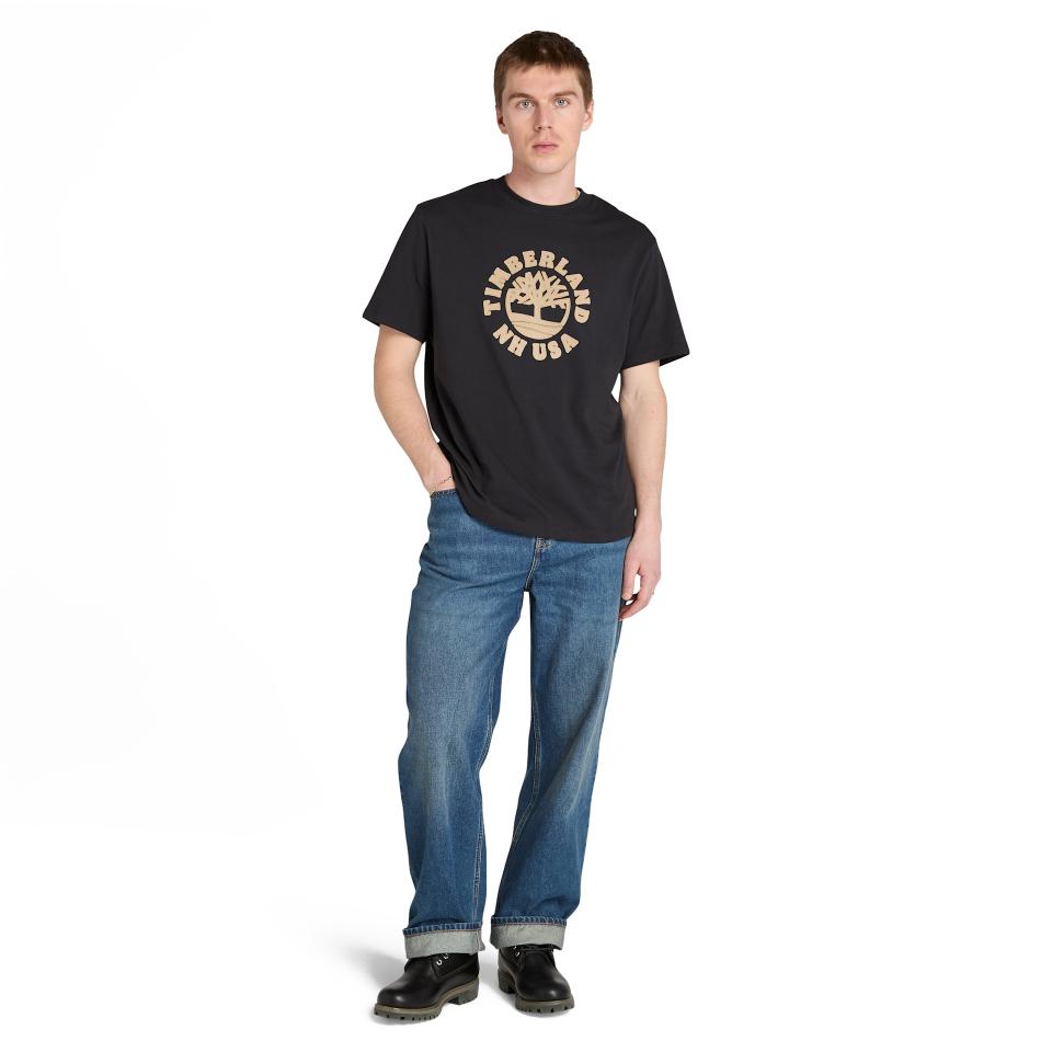 Holiday Front Graphic Ss Tee Black