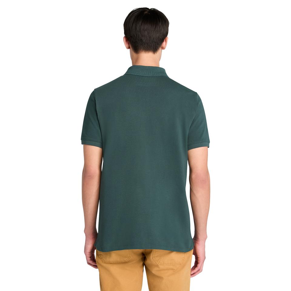 Millers River Pique Short Sleeve Polo Green Gables