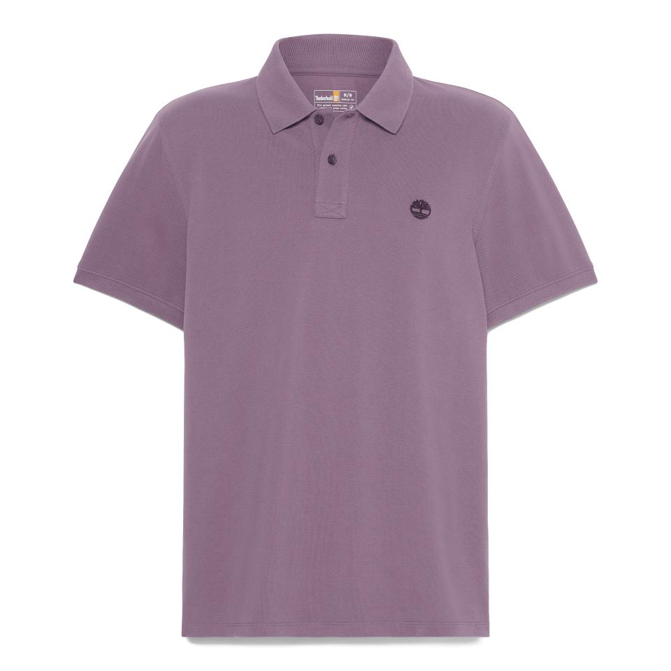 Millers River Pique Short Sleeve Polo Vintage Violet
