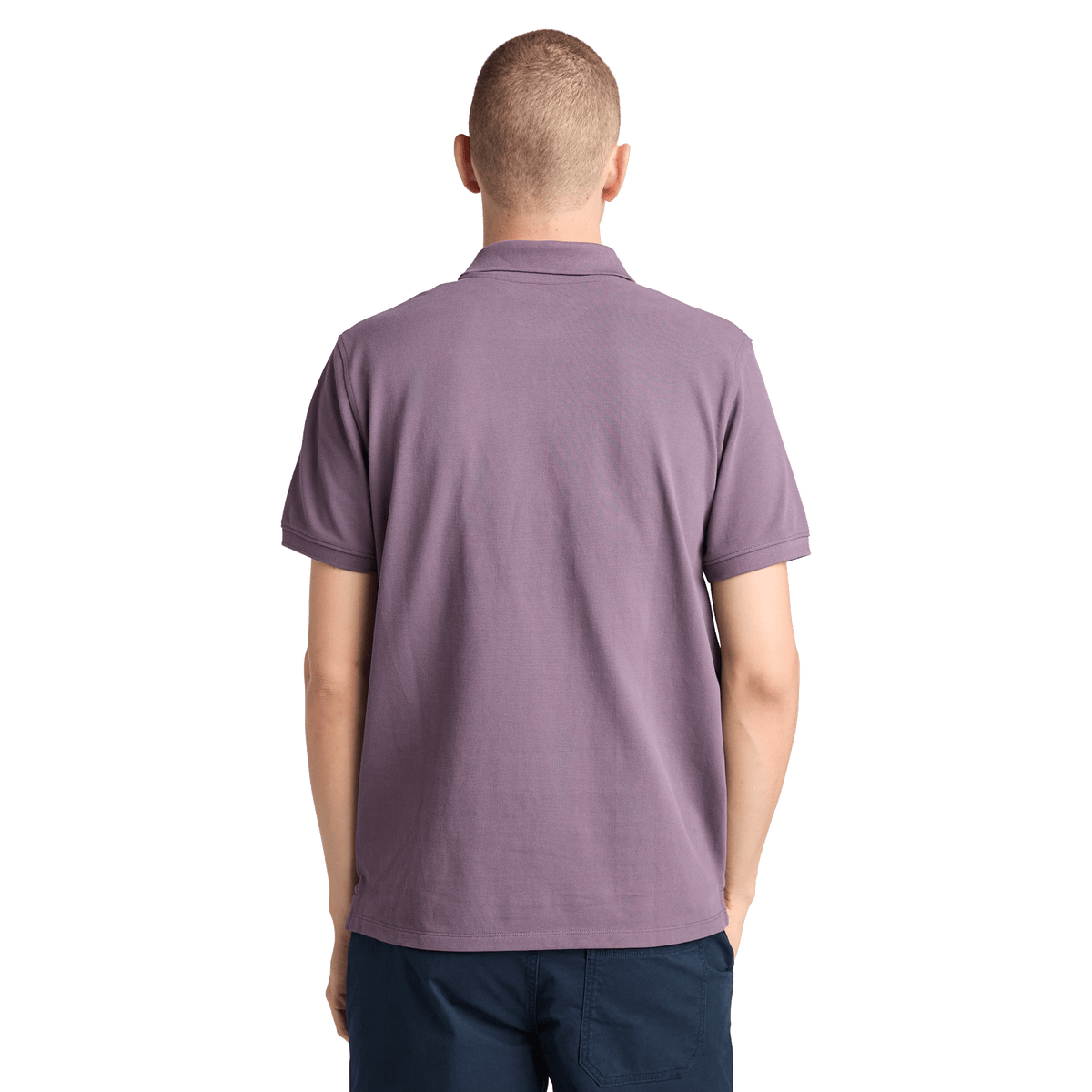 Millers River Pique Short Sleeve Polo Vintage Violet