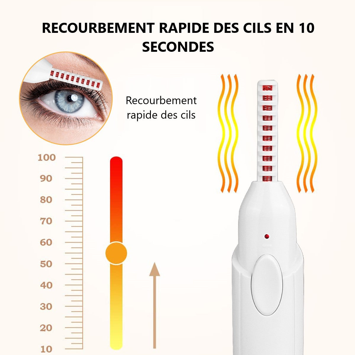 Recourbe Cils Chauffants - Blanc