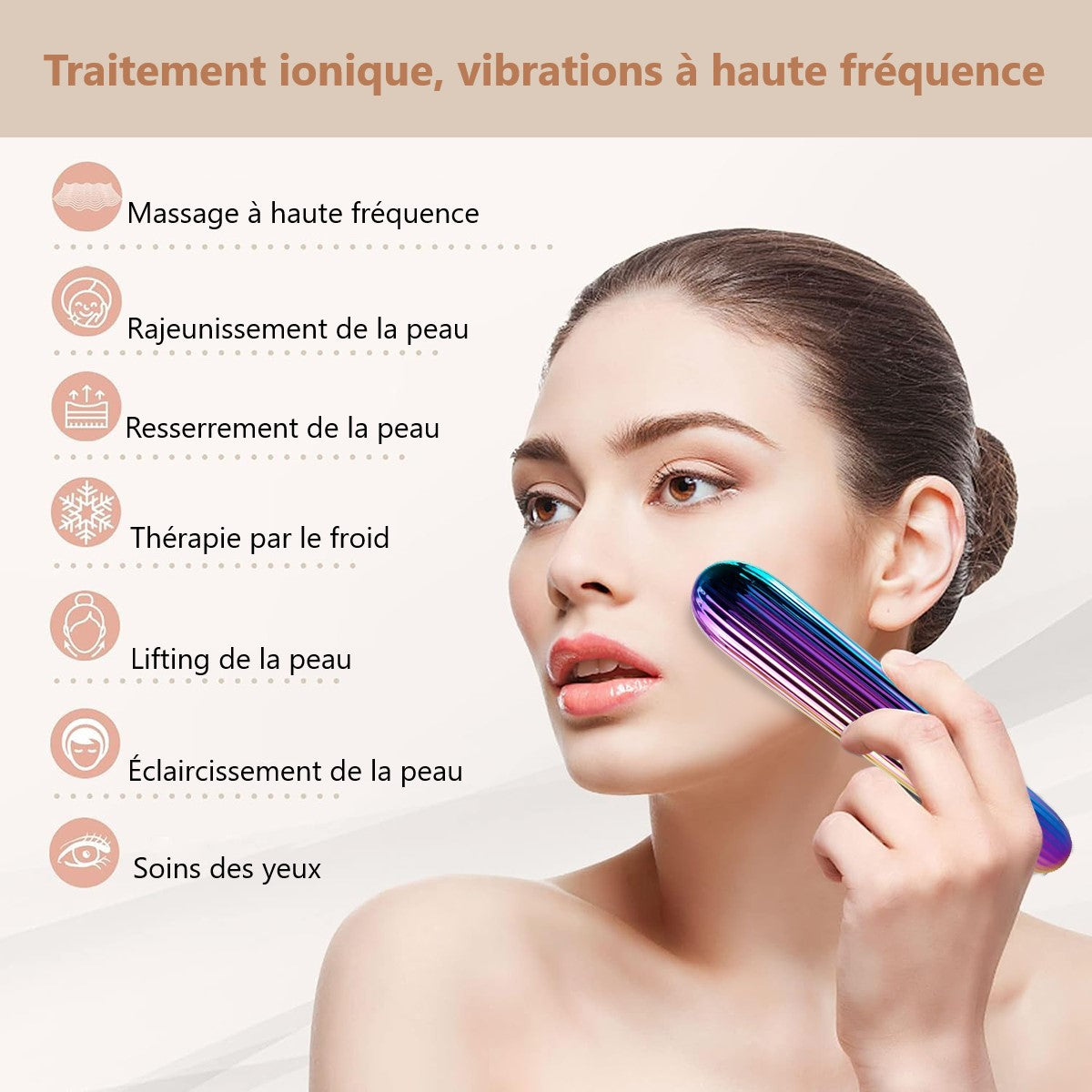 Masseur Oculaire A Pression Chaude Et Froide - Multicolor