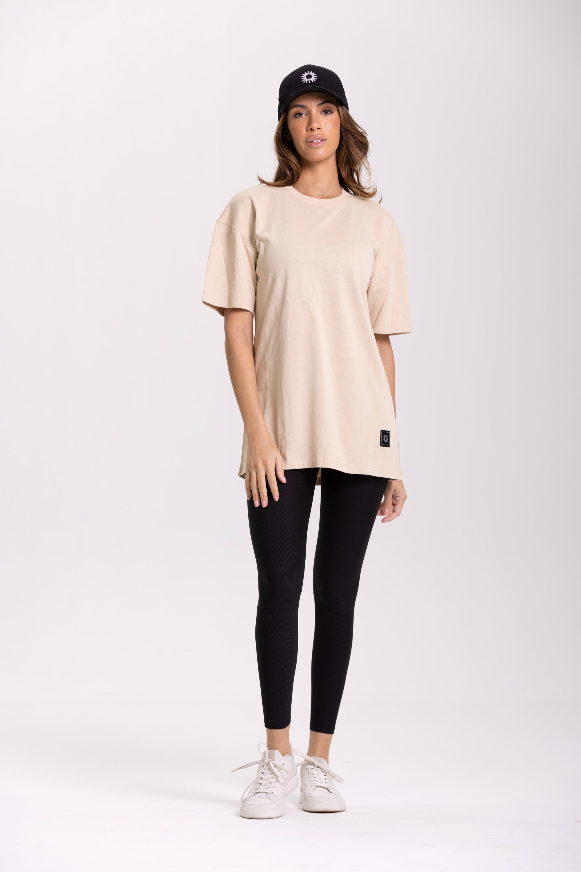 Tee Shirt Oversize  - Beige