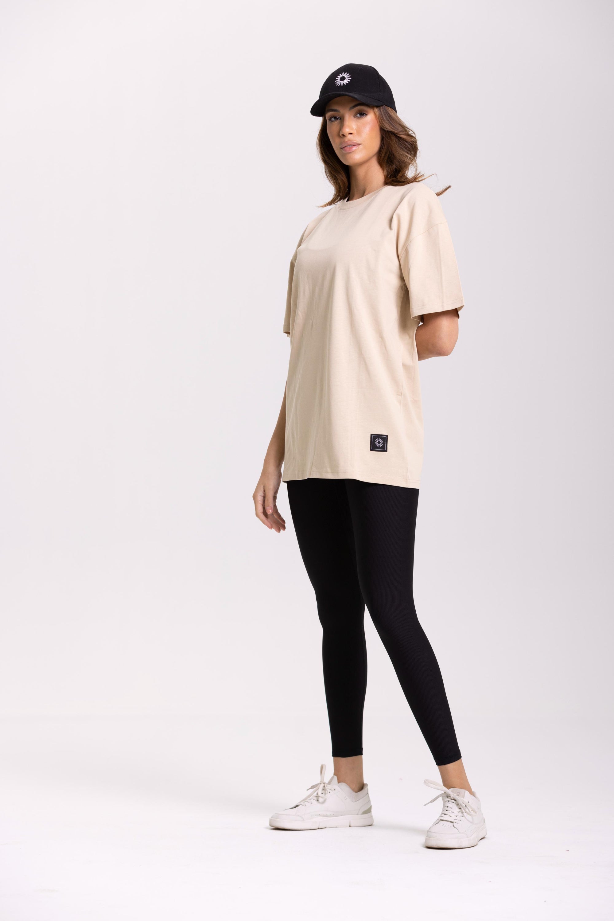 Tee Shirt Oversize  - Beige