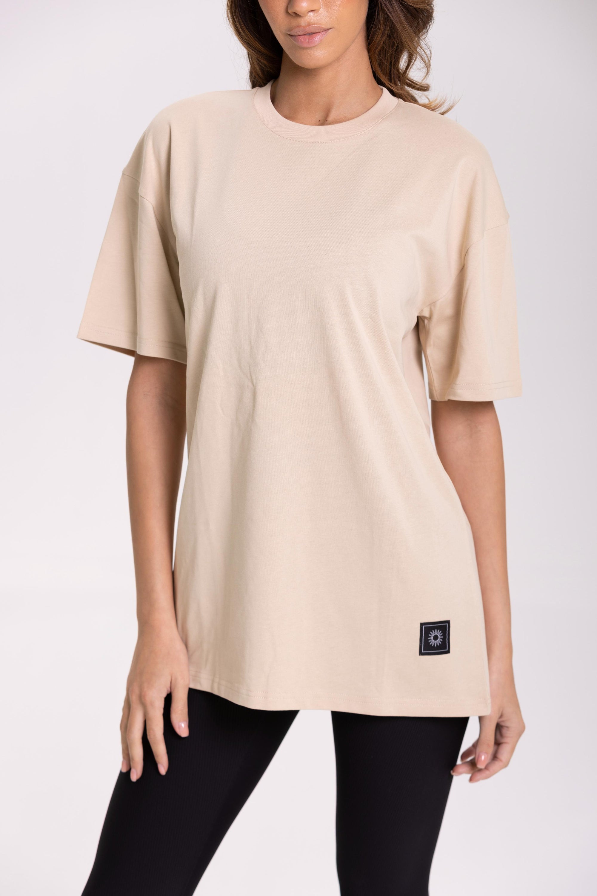 Tee Shirt Oversize  - Beige