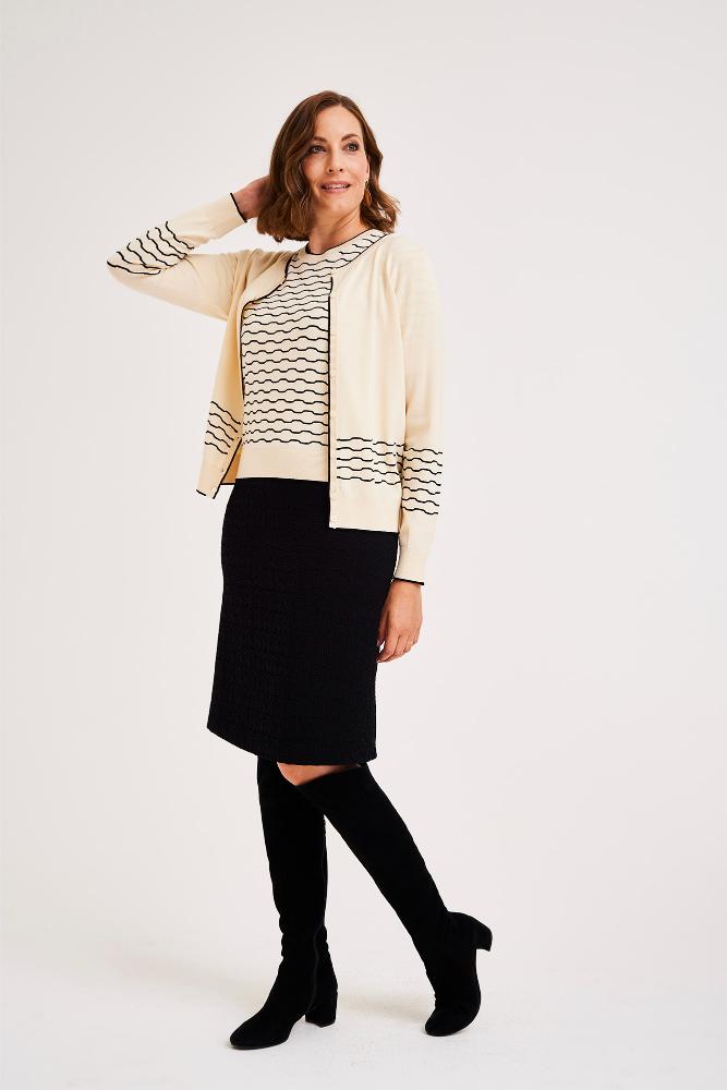 Mayerline - Cardigan Maille - Abiras - Whisper White