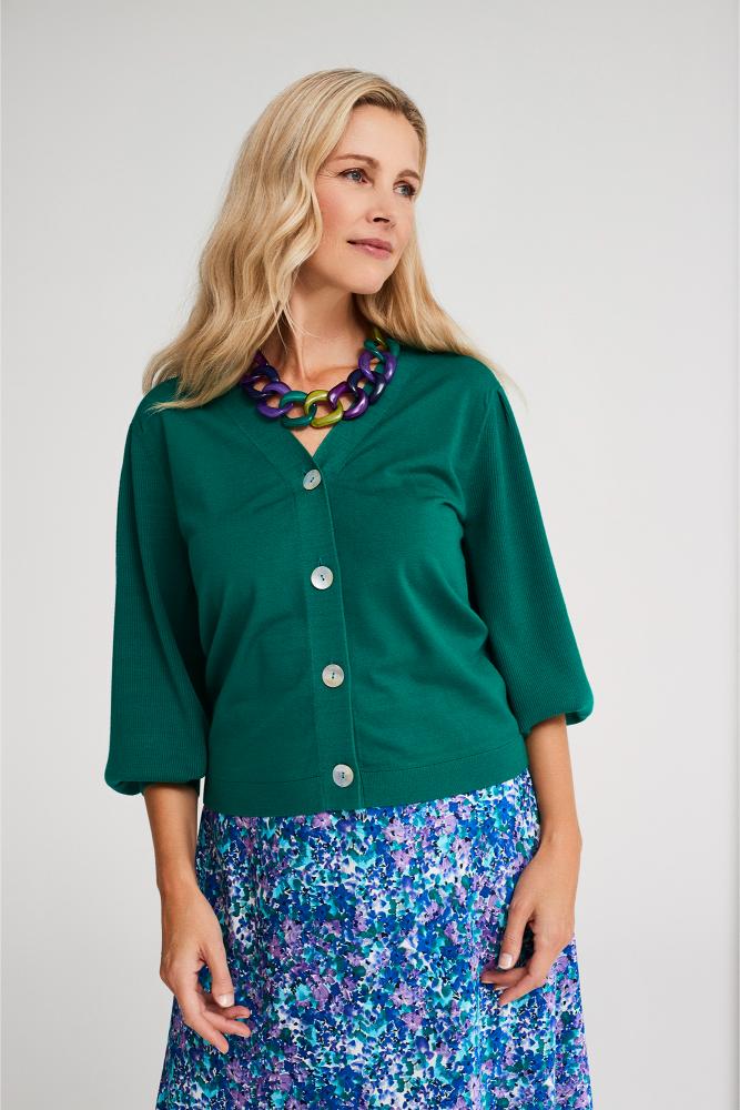 Mayerline - Cardigan Maille - Aboniface - Cadmium Green