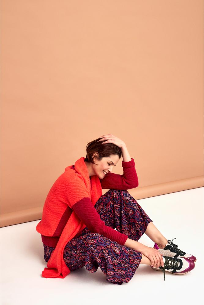 Améline - Pull - Agora - Hybiscus Flash