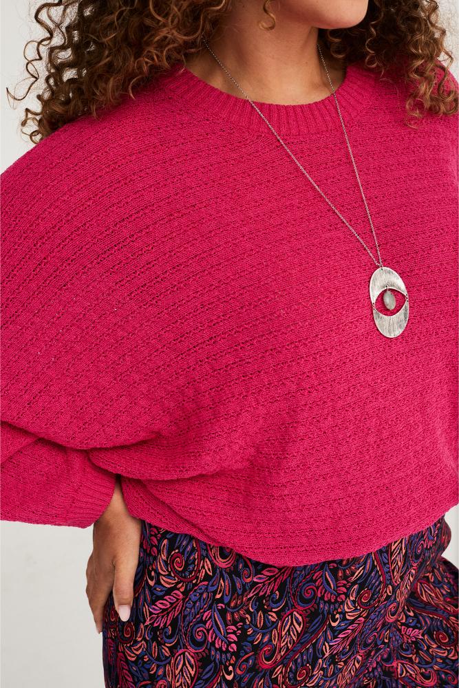 Améline - Pull - Antoinette - Fuchsia Rose