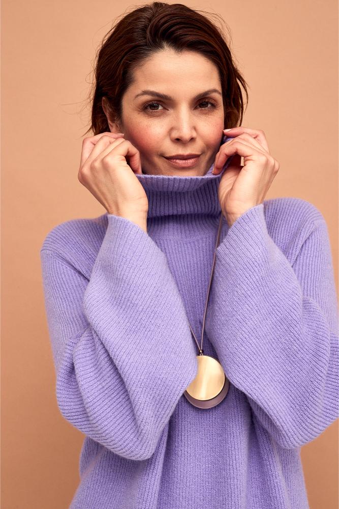 Améline - Pull - Apryl - Violet Tulip