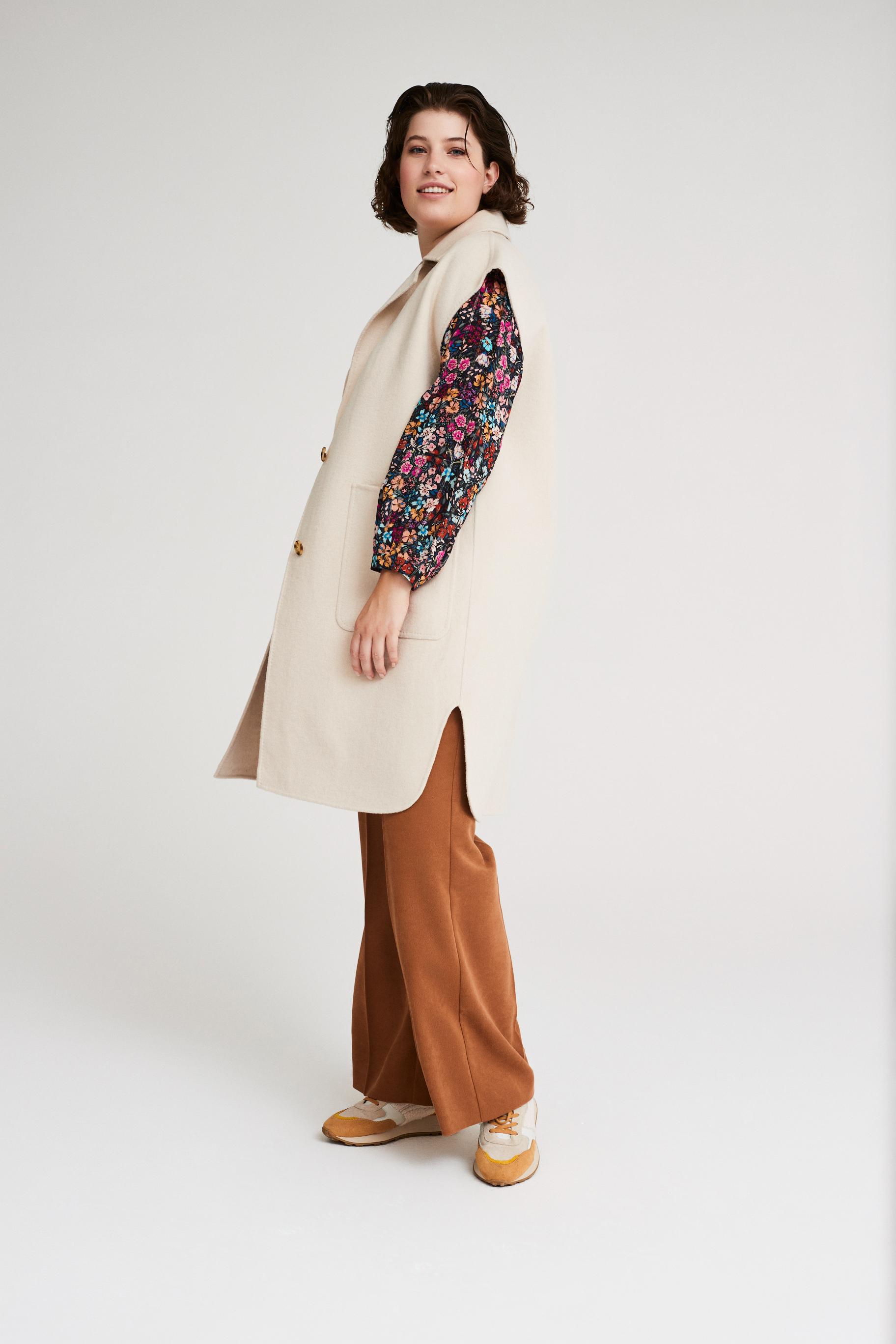 Améline - Blazer Sans Manche - Deta - Black White Simplicity